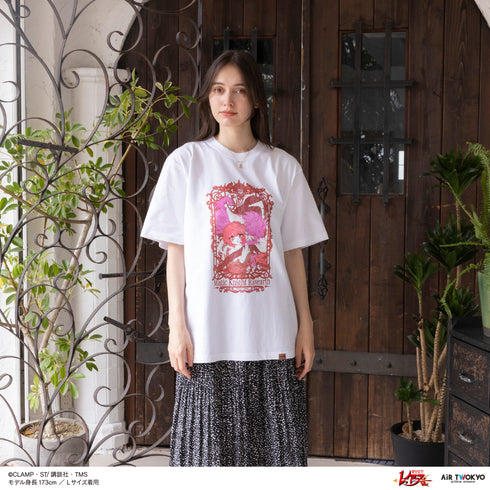 『魔法騎士レイアース』第2弾 デコラティブTシャツ 1(獅堂光&ノヴァ)ホワイト